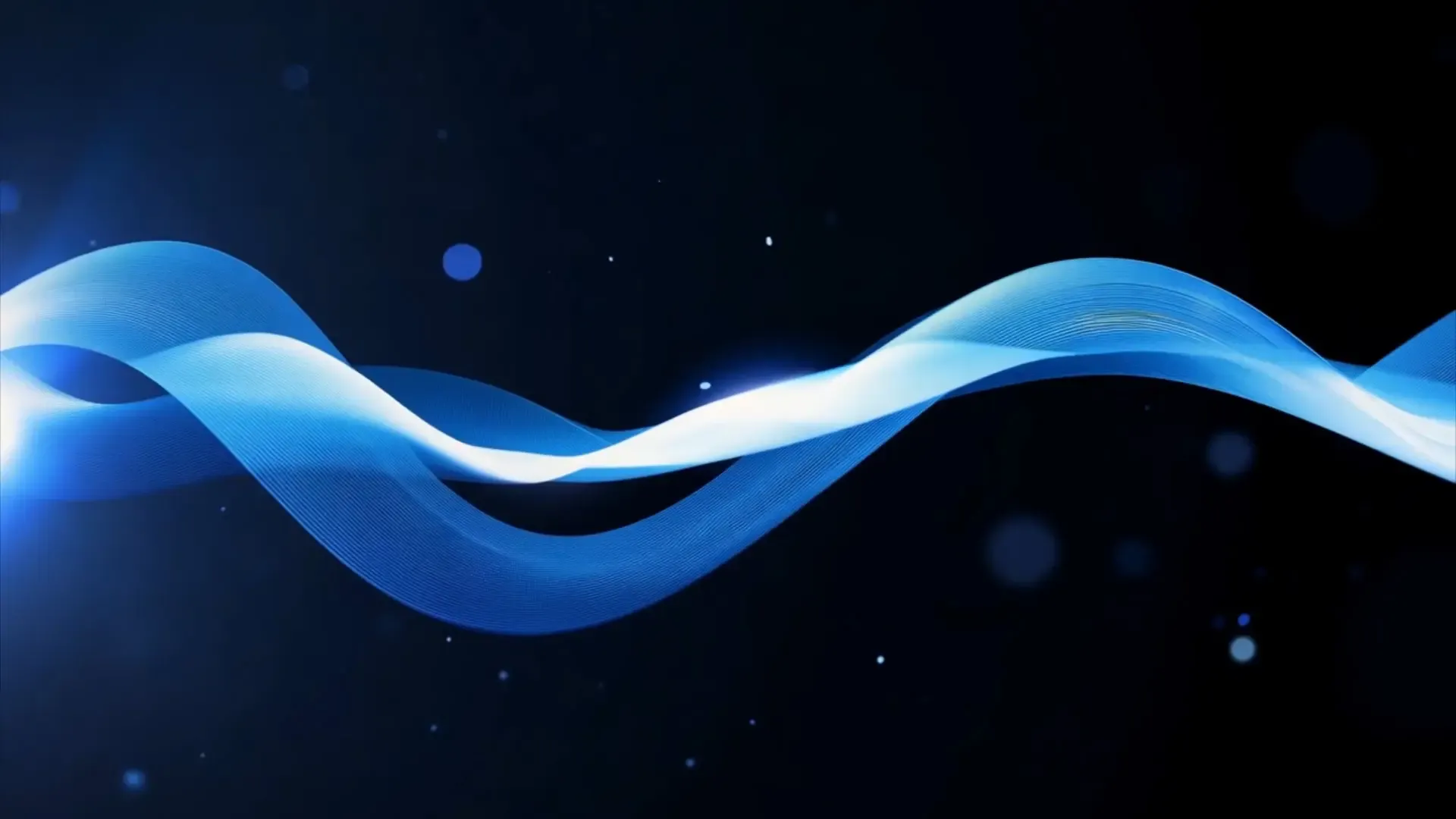 Soft Blue Light Ripple Background for Title Animation